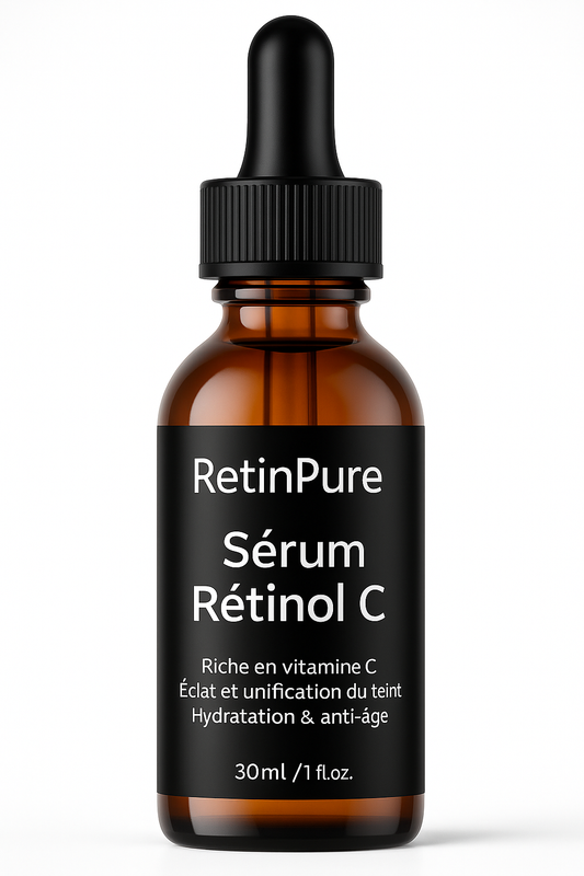RetinPure – Sérum Nuit Anti-Âge au Rétinol, Acide Hyaluronique & Niacinamide