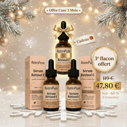 RetinPure™ – Sérum Rétinol & Vitamine C - Formulé par Dermatologues